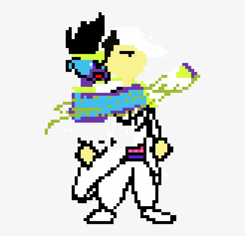 Jotaro Kujo - Pixel Art, transparent png #1704631