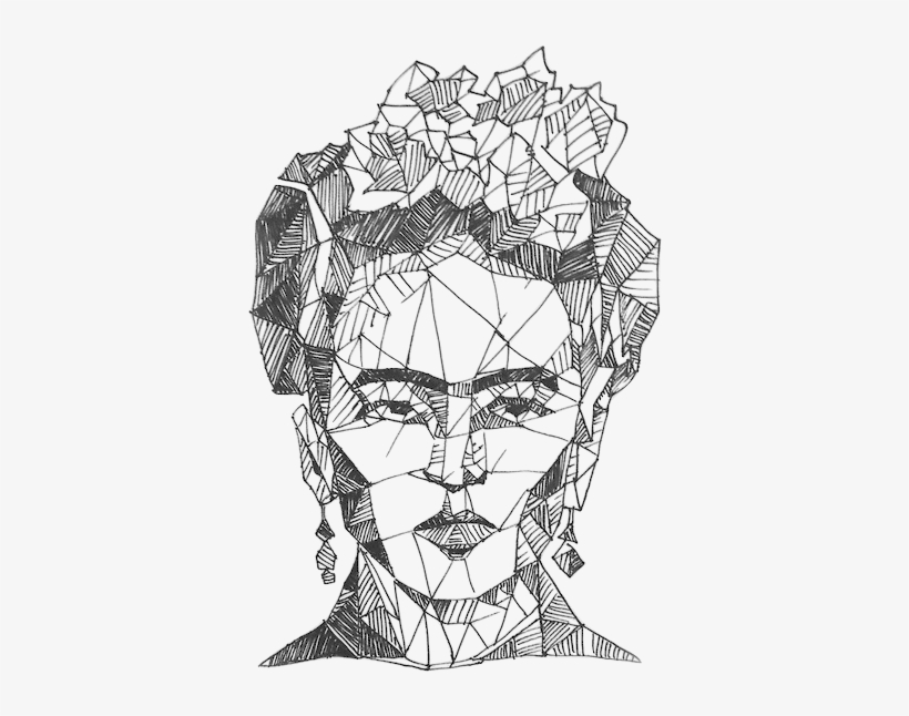 Frida Kahlo - Frida Kahlo Line Drawings, transparent png #1704684