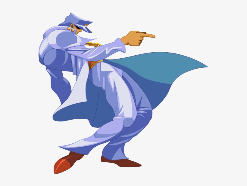 Who's Your Favorite Playable Character In This Game - Jotaro Video Game Pose, transparent png #1704916