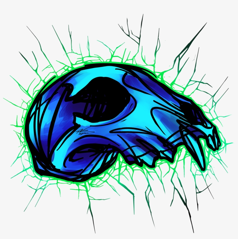 Stylized Skull Illustrations - Illustration, transparent png #1705034