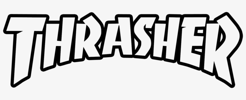 Skateboard Drawing Thrasher - Thrasher Logo White, transparent png #1705360
