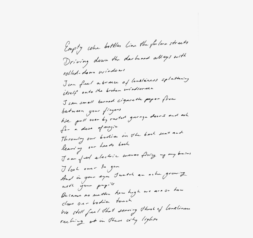 Handwritten Notes Png Banner Black And White Stock - Poetry, transparent png #1705428