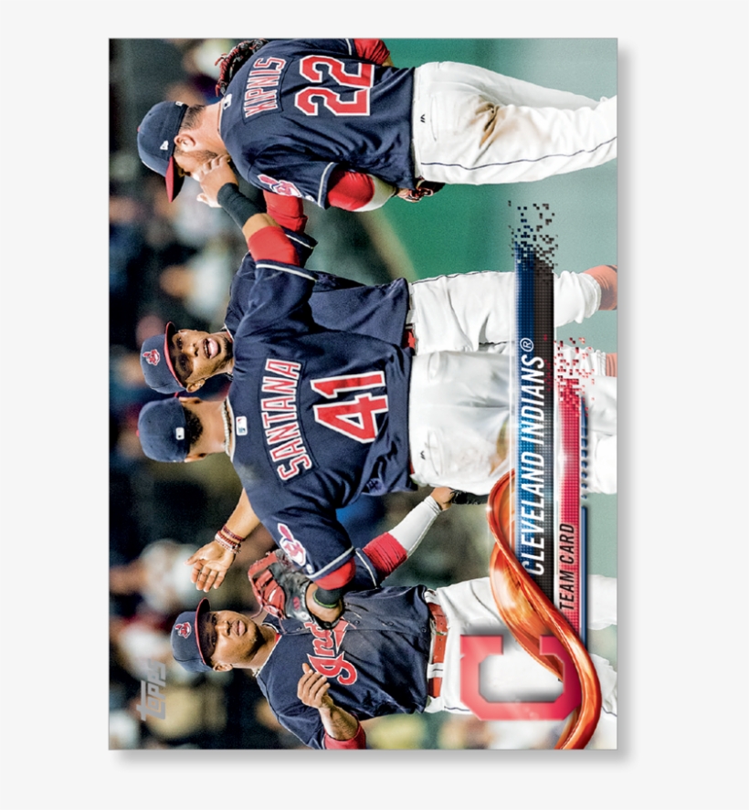 2018 Topps Series 1 Baseball Cleveland Indians - Captain America, transparent png #1705430
