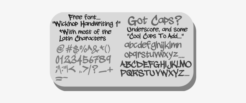 Sample Image Of Wickhop Handwriting Font By Wickhop - Baby Panda Throw Blanket, transparent png #1705692