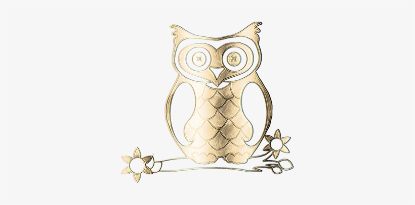 Owl, Metal, Gold, Texture, Graphic - Gold Owl Png, transparent png #1706109