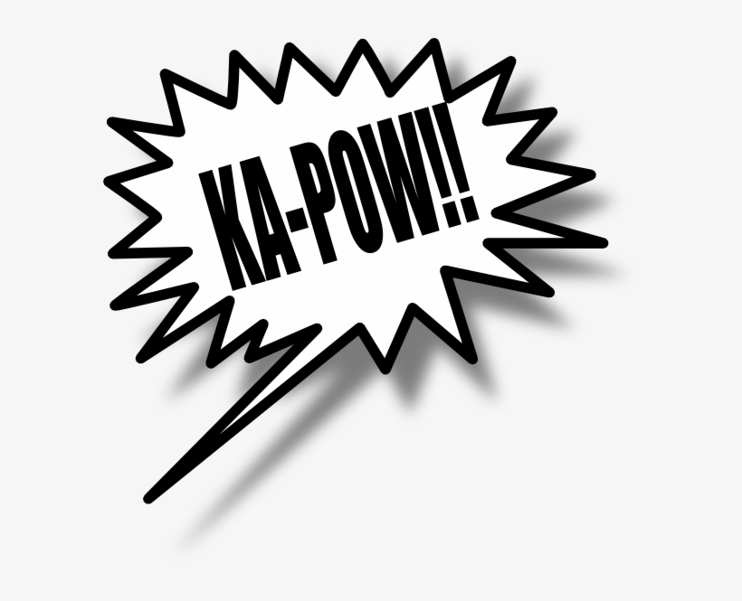 Comics Clipart Kapow - Star Burst Clip Art, transparent png #1707155