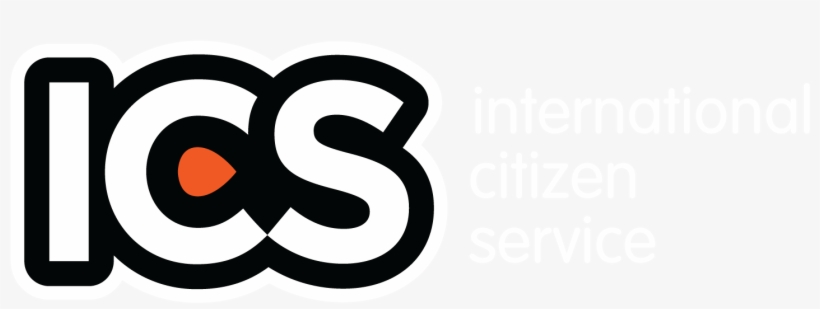 Ics Logo Whitetext Rgb Landscape - International Citizen Service Logo, transparent png #1707206