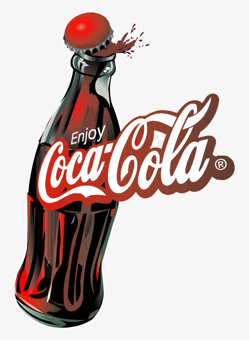 Coke No Background - Coca Cola Bottle Logo - Free Transparent PNG Download  - PNGkey