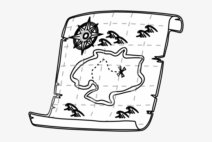 Bed - Clip Art Black And White Map, transparent png #1707368