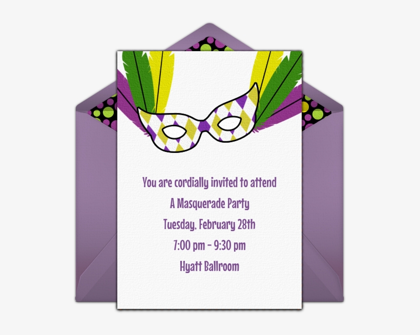 We Are Loving This Free Invitation Design Called "mardi - Paper, transparent png #1707589