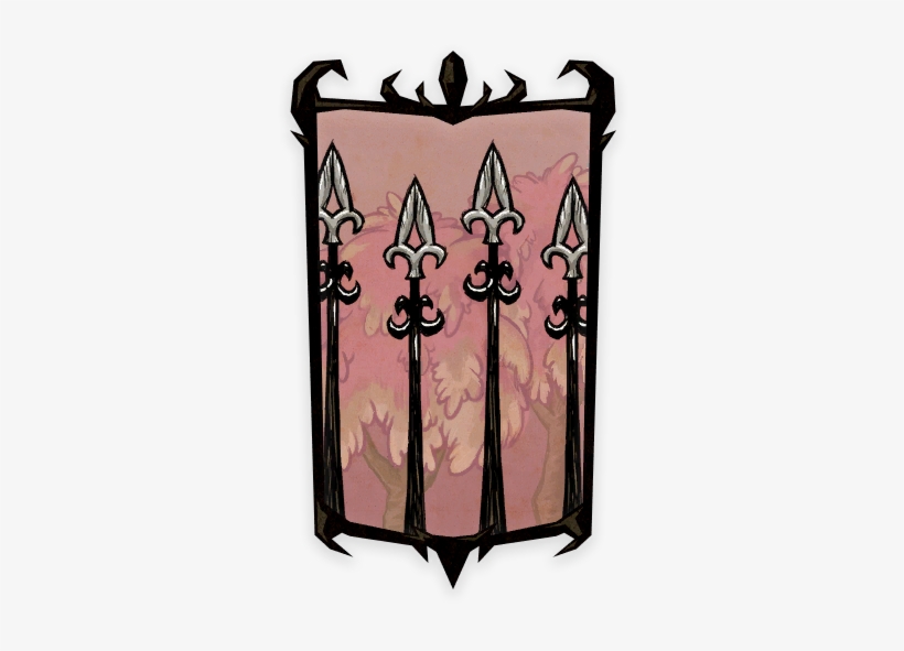Pointed Fence Portrait Background - Sugarwood Tree Dont Starve, transparent png #1707788