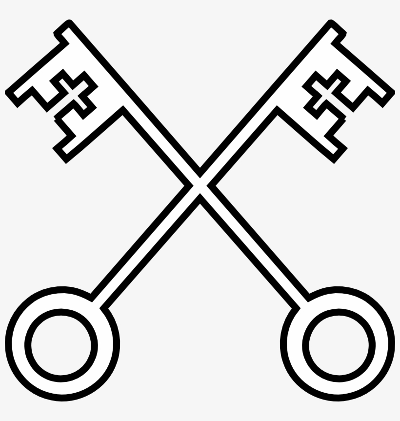 Chrismons And Chrismon Patterns To Download Christmas - Crossed Keys Catholic Symbol, transparent png #1708181