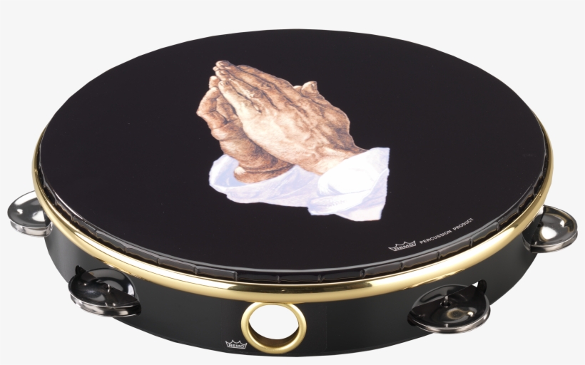 Remo Ta-9110-14 10" Single Row Praying Hands Tambourine, transparent png #1708562