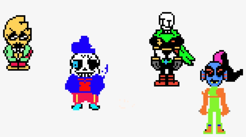 Oceanfell Alphys,,sans,,papyrus And Undyne - Cartoon, transparent png #1708668