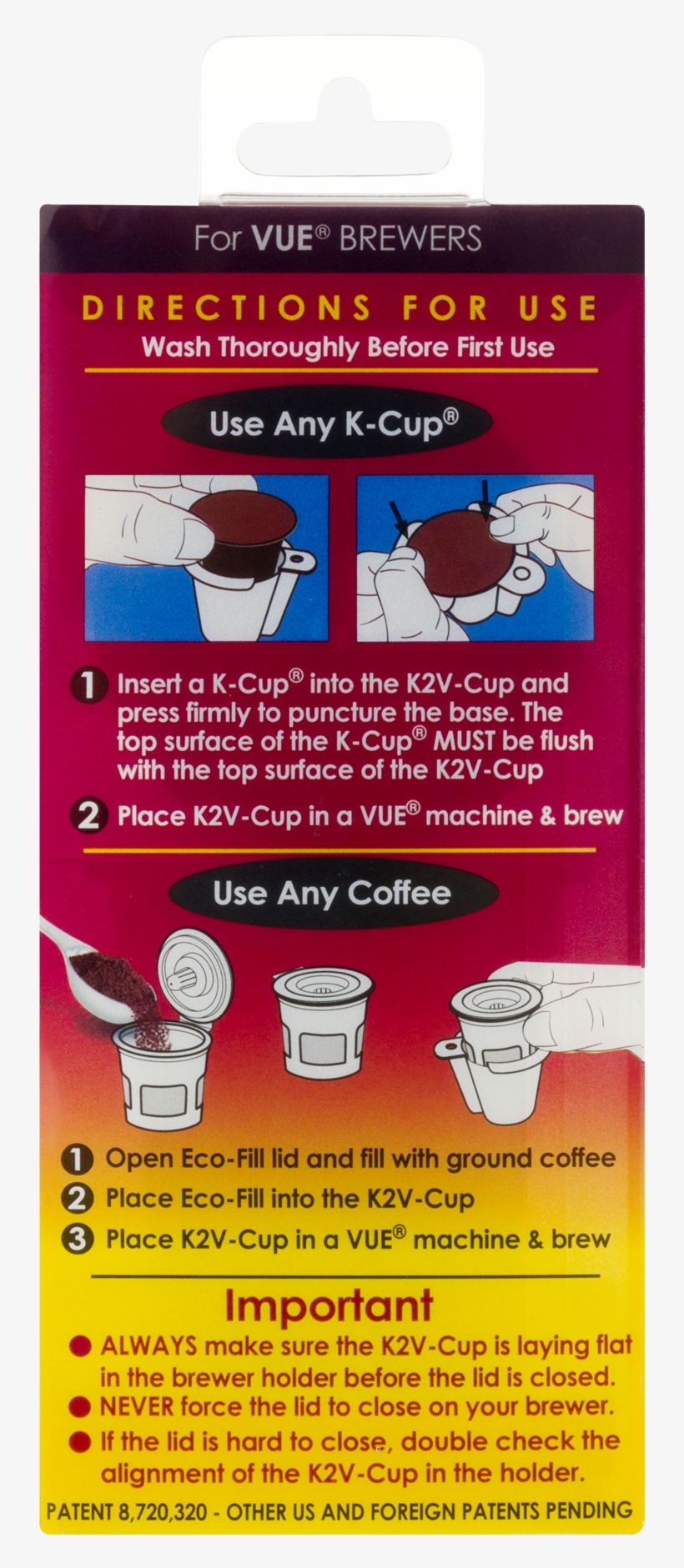 Perfect Pod V10067 K2v Cup For Keurig Vue Upgraded,, transparent png #1708785