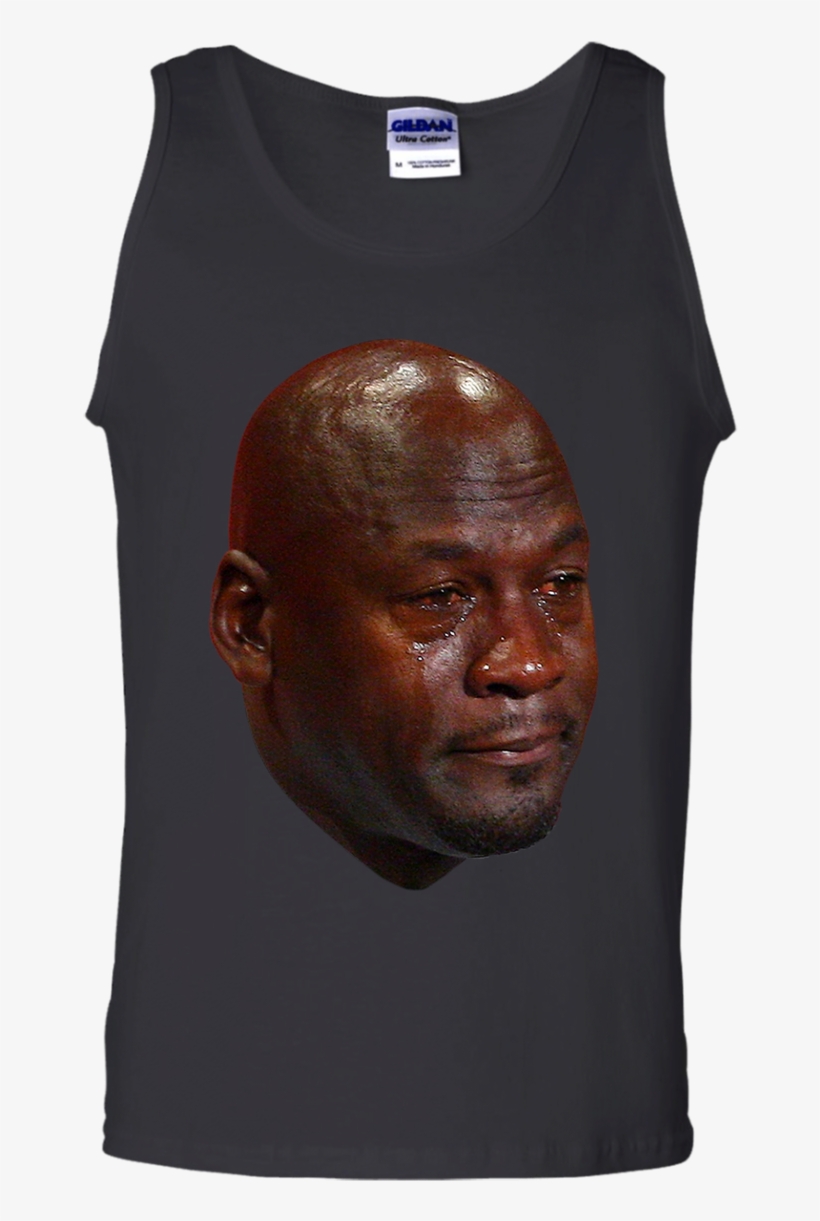 Crying Jordan Tank Top - Crying Michael Jordan Mask By Rapmasks - 12" X 9" Waterproof, transparent png #1709234