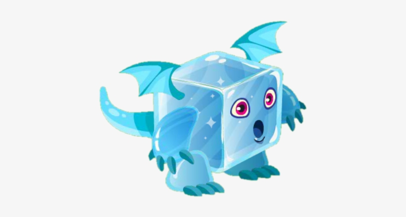 Thumbnail For Version As Of - Dragon City Icecube Dragon, transparent png #1709385