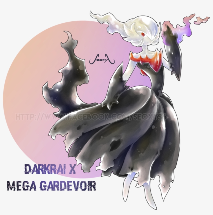 Mega Gardevoir X Darkrai By Seoxys6 On Deviantart - Pokemon Fusion Gardevoir Darkrai, transparent png #1709512