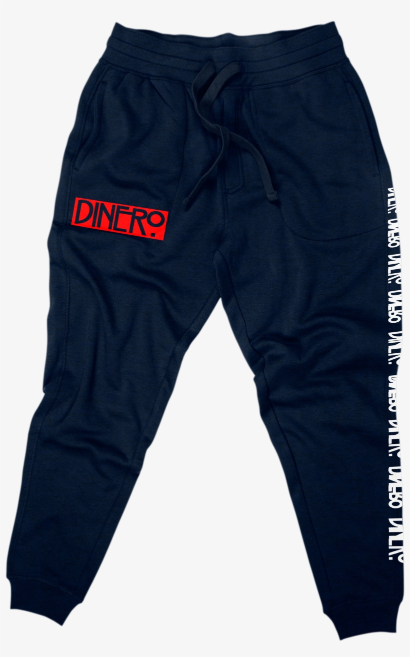 Image Of Navy Blue Dinero Clothing Joggers 💰 - Red Dinero, transparent png #1709713