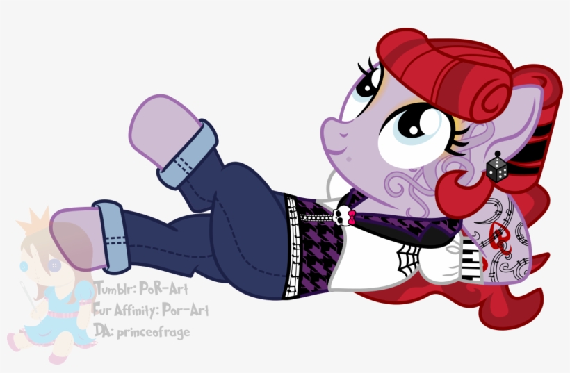 Princeofrage, Monster High, Operetta, Phantom Of The - Operetta Monster High As A Pony, transparent png #1709760