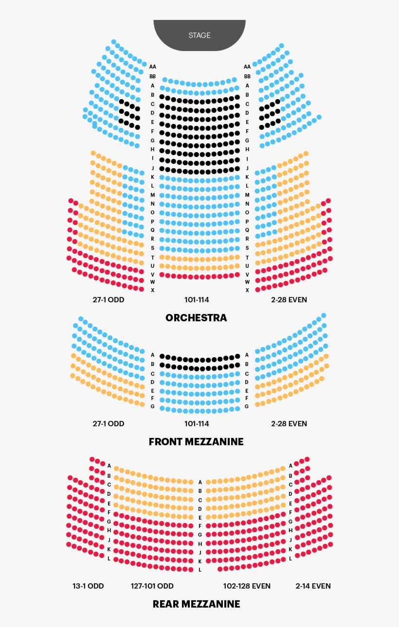 The Majestic Theatre Seating Chart