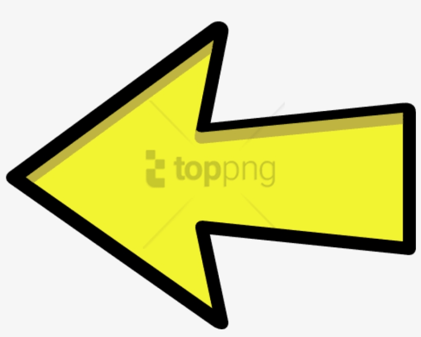 Arrow Outline Yellow Left - Yellow Right Arrow Png, transparent png #1709969