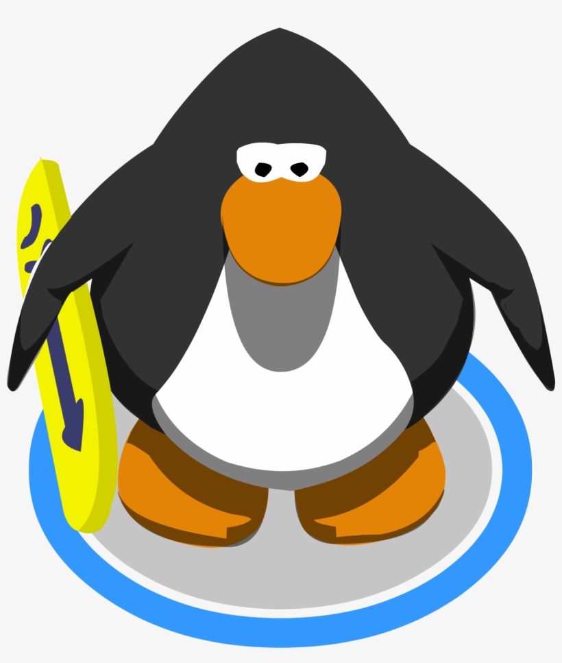 Yellow Arrow Wakeboard Ig - Red Penguin Club Penguin, transparent png #1710019