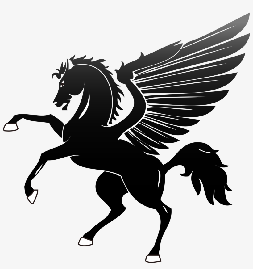 Open - Heraldic Pegasus, transparent png #1710071
