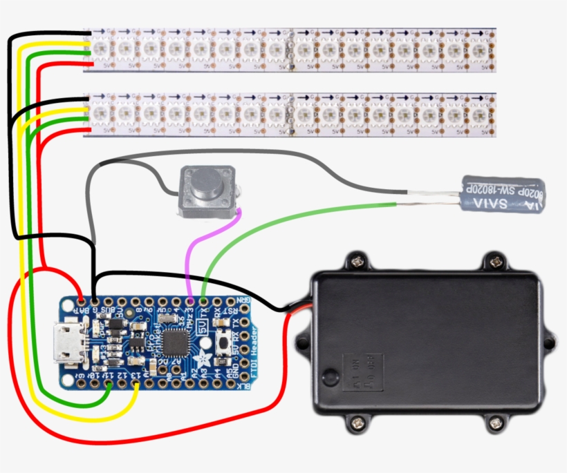 Projects Pov Bike Wheel Diagram - Adafruit 2000 Pro Trinket 5v 16mhz, transparent png #1710516