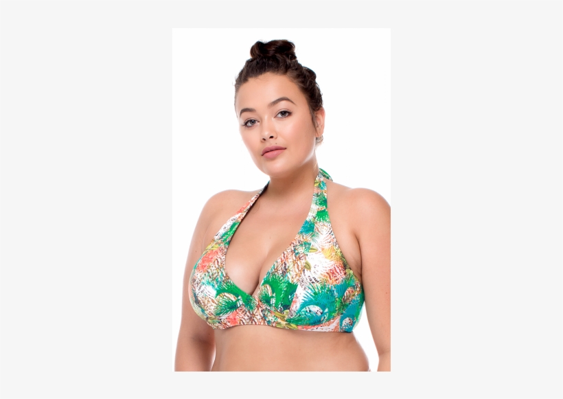 Curve By Sunsets Plus Size Tahitian Dream Muse Bikini - Curve Swimwear - Convertible Retro Top 360f/gblck, transparent png #1710613