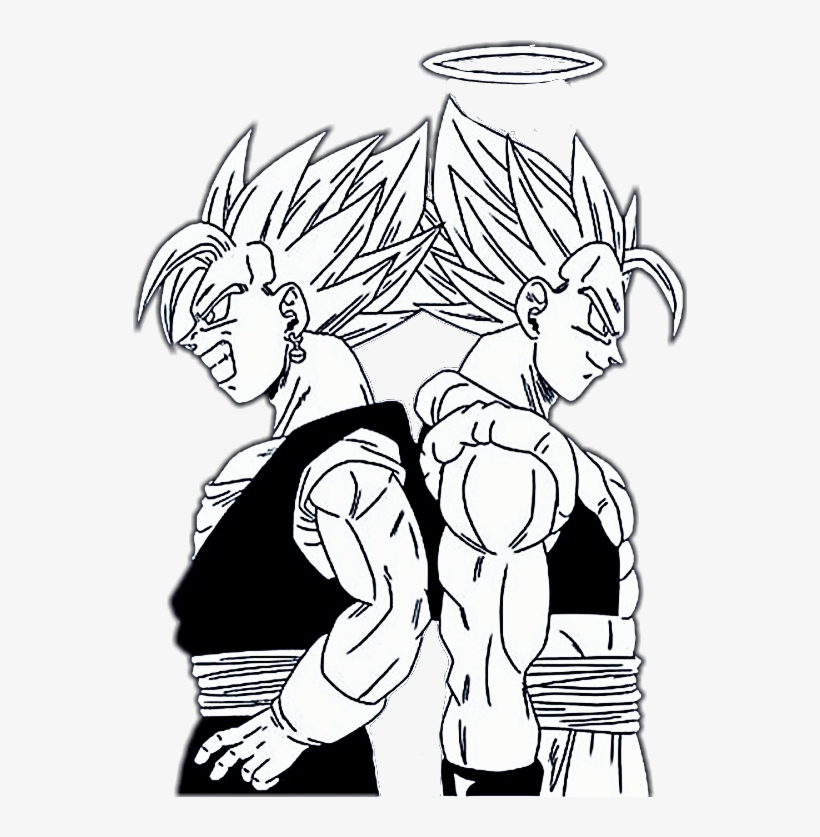 Report Abuse - Vegeta Vegetto And Goku, transparent png #1710889
