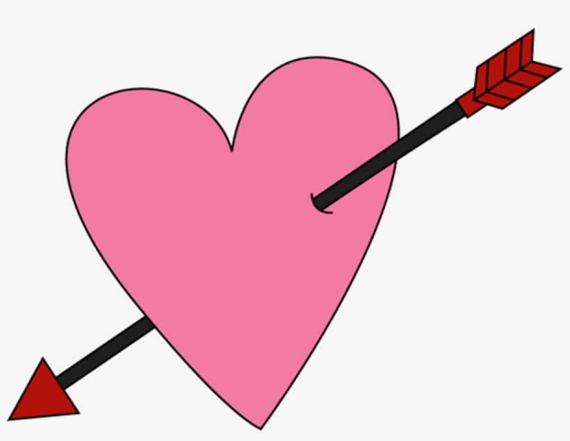 Vector Free Stock Arrows With Hearts Clipart - Valentines Day Heart Clip Art, transparent png #1711015
