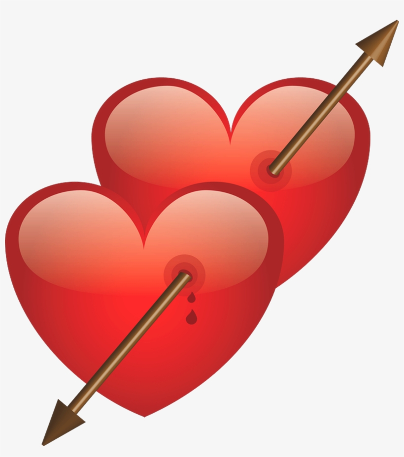 Two Heart With Arrow Png - Love You Dil Ka, transparent png #1711229