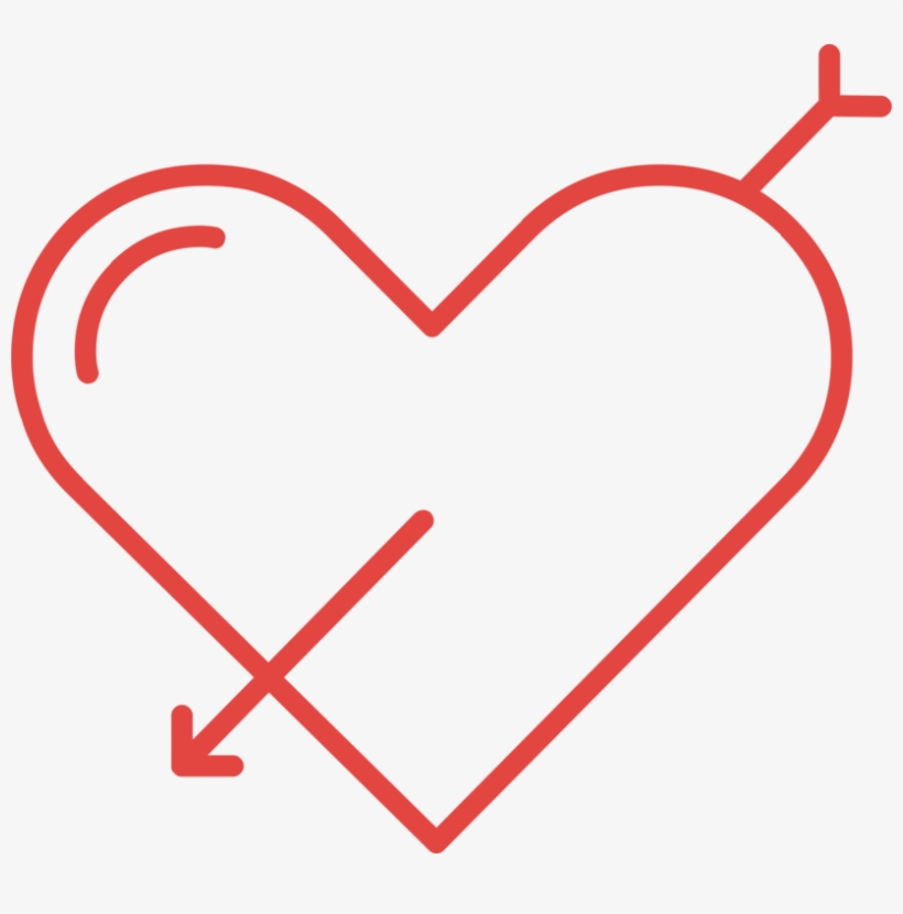 Drawing Coloring Book Heart Arrow Black And White - Drawing, transparent png #1711302