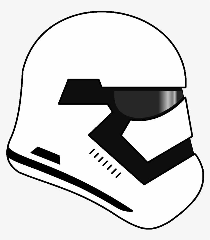 First Order Stormtrooper Helmet Png - First Order Helmet Png, transparent png #1711389