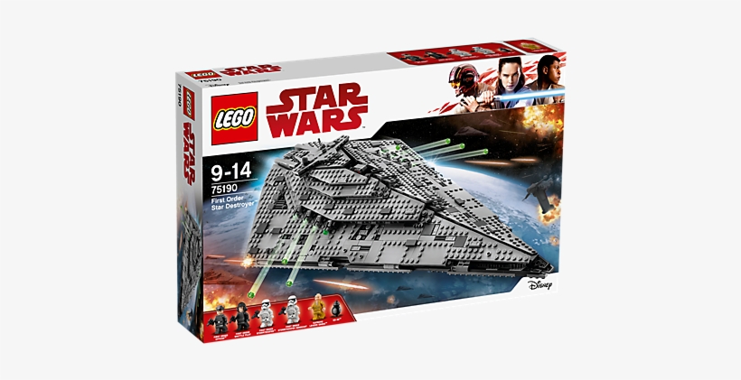 First Order Star Destroyer - Lego 75190 - First Order Star Destroyer, transparent png #1711710