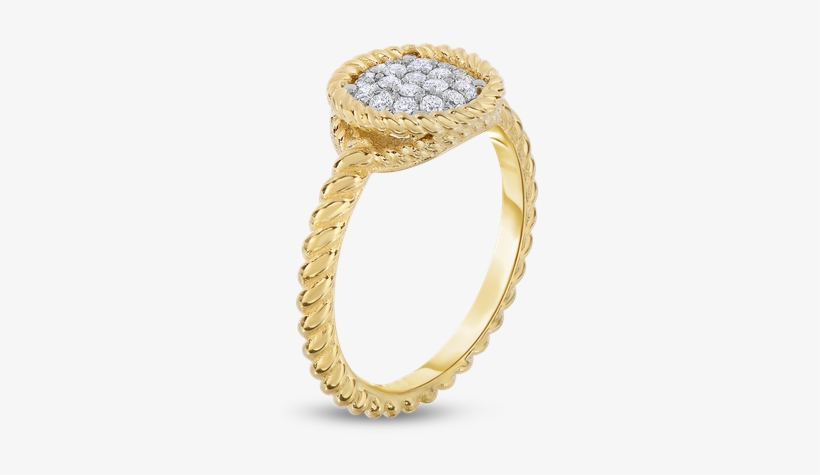 Roberto Coin Pave Circle Ring Roberto Coin Pave Circle - Ring, transparent png #1712313