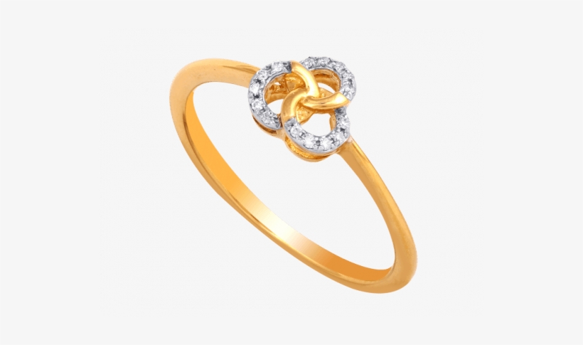 Entwined Circles Diamond Ring - Ring, transparent png #1712335