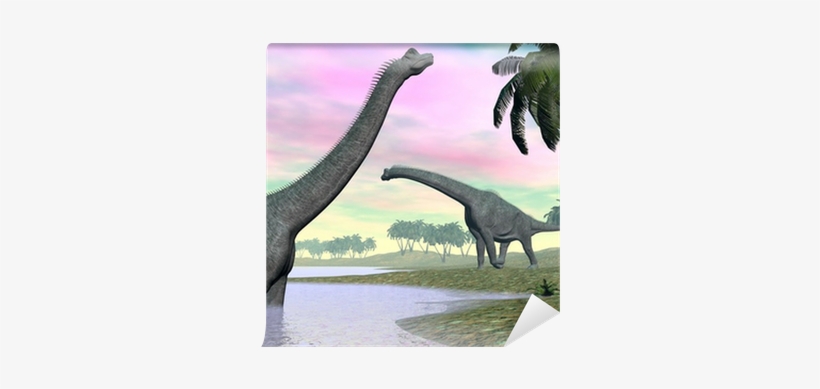 Brachiosaurus Dinosaurs In Nature - Argentinosaurus Taller Than A Brachiosaurus, transparent png #1712383
