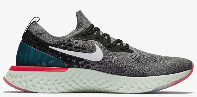 Nike Epic React Flyknit On Feet, transparent png #1712520