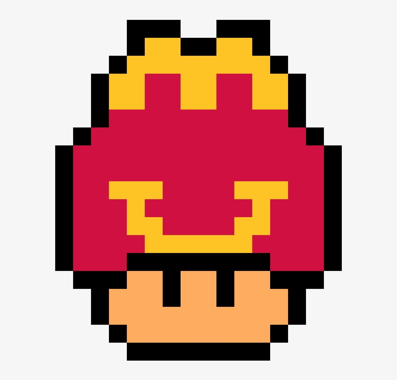 Super Mario Mushroom Pixel Art