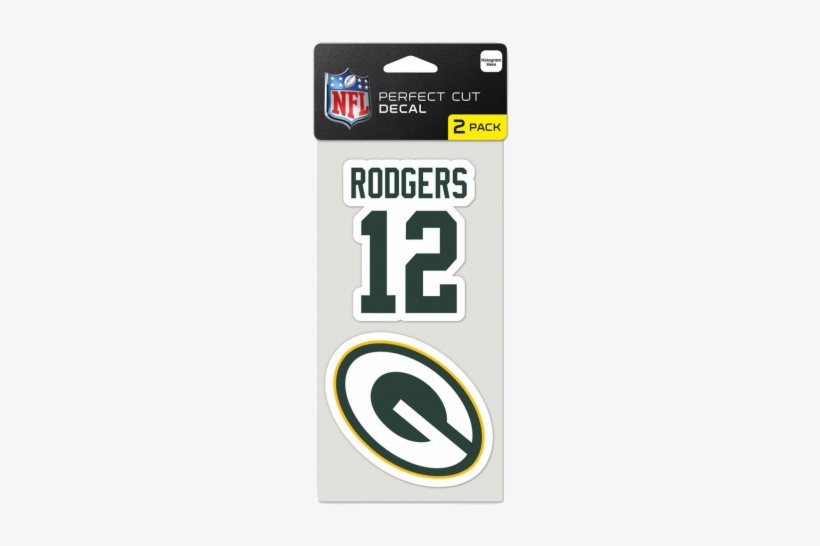 Aaron Rodgers Green Bay Packer Perfect Cut Decal - Wincraft Detroit Lions Set Of 2 Die Cut Decals, transparent png #1712955