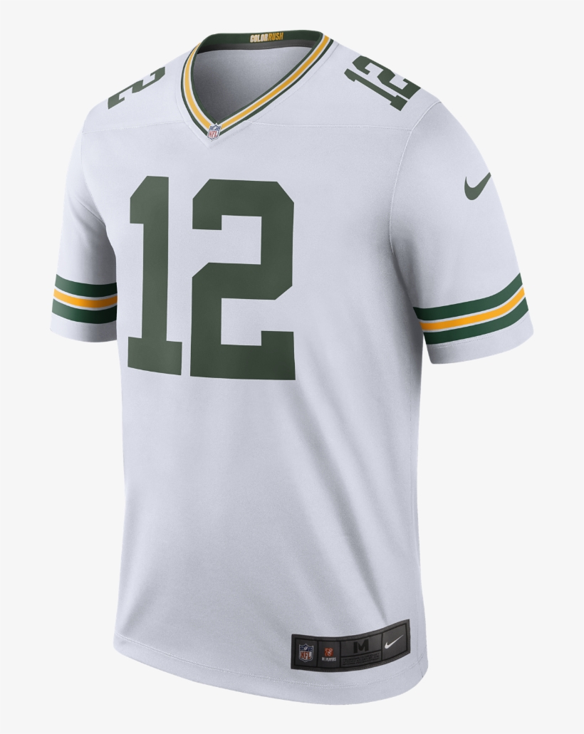 Nike Nfl Green Bay Packers Color Rush Legend Men's - Aaron Rodgers Green Bay Packers Color Rush Legend Jersey, transparent png #1712984