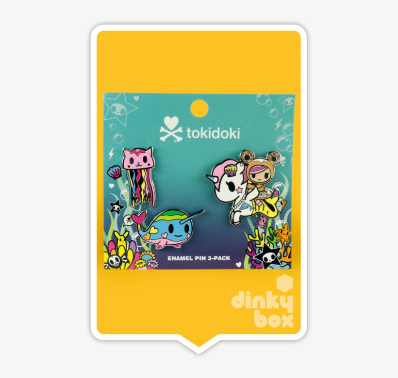 Carded Tokidoki Enamel Pin - Tokidoki - Sea Punk Enamel Pin 3-pack, transparent png #1713238