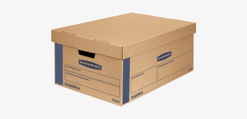 Smoothmove™ Prime Moving Boxes - Small Bankers Box, transparent png #1713394