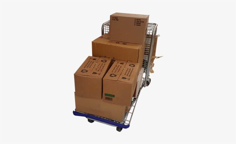 Peel N Stick Poster Of Moving Trolley Delivery Package - Logistics, transparent png #1713491