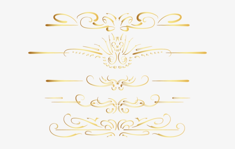 Gold Vintage Border By Awire - Gold - Free Transparent PNG Download ...