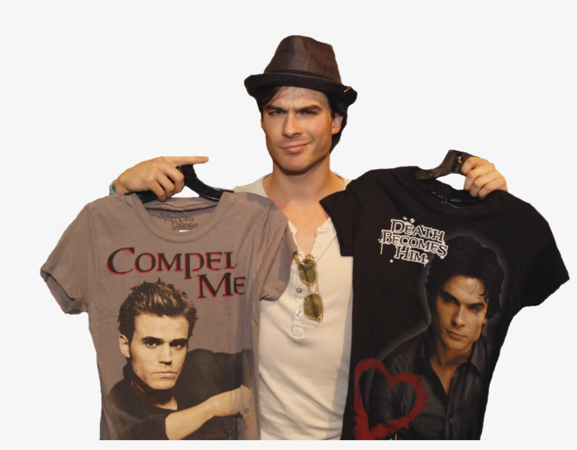 Marlanido Fondo De Pantalla Containing A Jersey Entitled - Vampire Diaries Hot Ian, transparent png #1714217