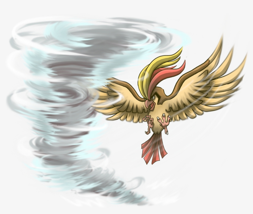 #018 Pidgeot Used Whirlwind And Aerial Ace, transparent png #1714564