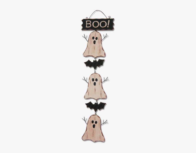 Glitzhome Wooden Halloween Ghosts Cluster Wall Hanging - Holiday Aisle Wooden Ghosts Cluster, transparent png #1714677